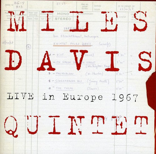 MILES DAVIS: BOOTLEG - MILES DAVIS QUINTET LIVE IN EUROPE 1967