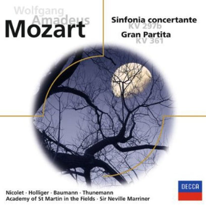 MOZART: SINFONIA CONCERTANTE, GRAN PARTITA - ACADEMY OF ST. MARTIN IN THE FIELDS, MARRINER