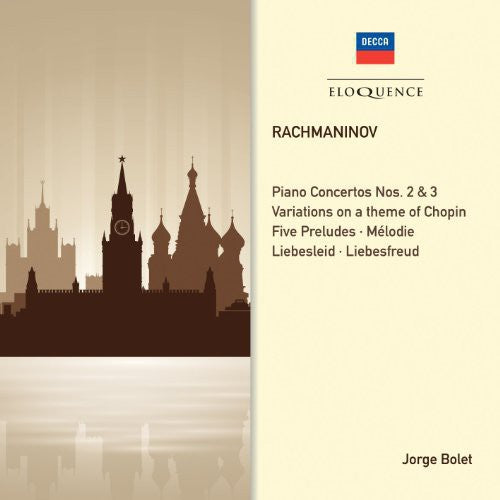 RACHMANINOV: PIANO CONCERTOS 2 & 3; SOLO PIANO WORKS - JORGE BOLET (2 CDS)