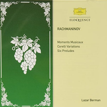 RACHMANINOV: MOMENTS MUSICAUX, CORELLI VARIATIONS, SIX PRELUDES - LAZAR BERMAN