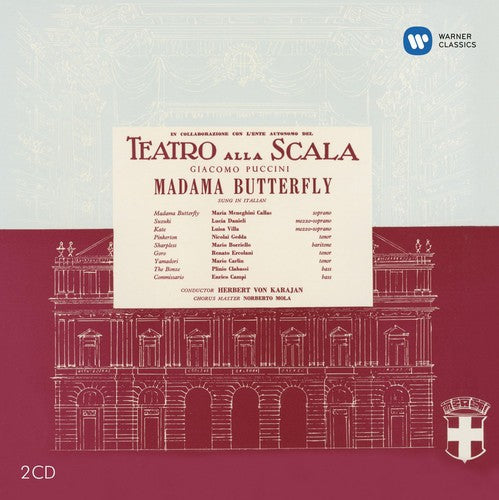 PUCCINI: Madama Butterfly - Callas, Gedda, Teatro alla Scala, Herbert von Karajan (2 CDs)