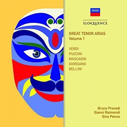 GREAT TENOR ARIAS, VOLUME 1 - PREVEDI, RAIMONDI, PENNO
