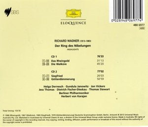 WAGNER: DER RING DES NIBELUNGEN HIGHLIGHTS - KARAJAN (2 CDS) –  ClassicSelect World