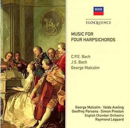 MUSIC FOR FOUR HARPSICHORDS - GEORGE MALCOLM, ENGLISH CHAMBER ORCHESTRA