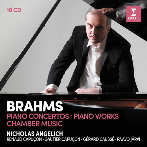 BRAHMS: PIANO CONCERTOS, CHAMBER WORKS AND SOLO PIANO WORKS - NICHOLAS ANGELICH (10 CDS)