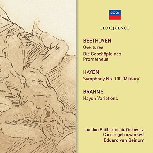 BEETHOVEN: OVERTURES; HAYDN: SYMPHONY NO. 101; BRAHMS: HAYDN VARIATIONS - VAN BEINUM, CONCERTGEBOUW ORCHESTRA (2 CDS)
