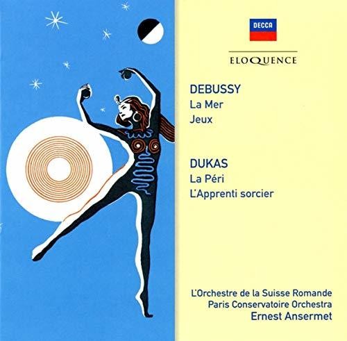 DEBUSSY: LA MER; JEUX; DUKAS: LA PERI, THE SORCERER'S APPRENTICE - ANSERMET, L'ORCHESTRE DE LA SUISSE ROMANDE, PARIS CONSERVATORY ORCHESTRA
