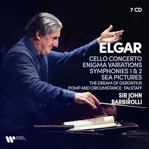 ELGAR: CELLO CONCERTO, ENIGMA VARIATIONS, SYMPHONIES 1 & 2, SEA PICTURES AND MORE - JOHN BARBIROLLI (7 CDS)