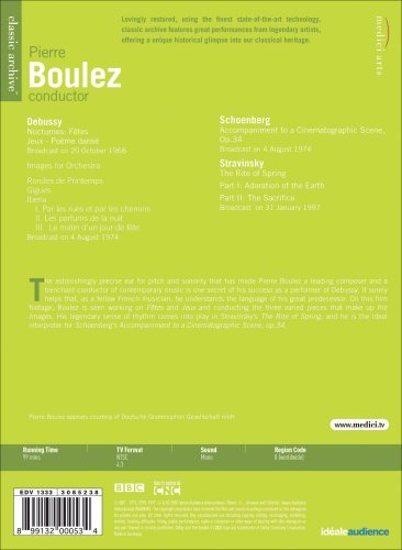PIERRE BOULEZ conducts DEBUSSY, SCHOENBERG & STRAVINSKY (DVD)