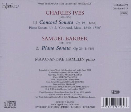 Barber & Ives: Piano Sonatas - Marc-Andre Hamelin