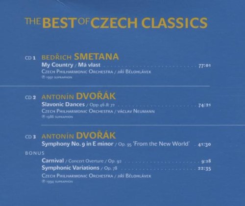 The Best of Czech Classics (SMETANA & DVORAK) - Czech Philharmonic Orchestra (3 CDS)