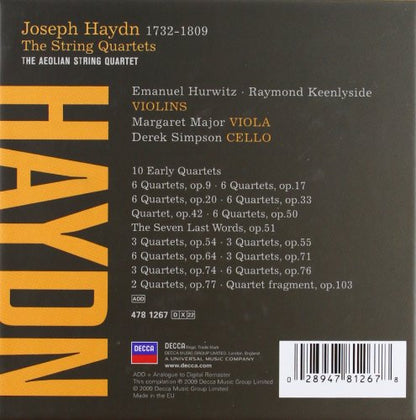 HAYDN: THE COMPLETE STRING QUARTETS - AEOLIAN STRING QUARTET (22 CDS)