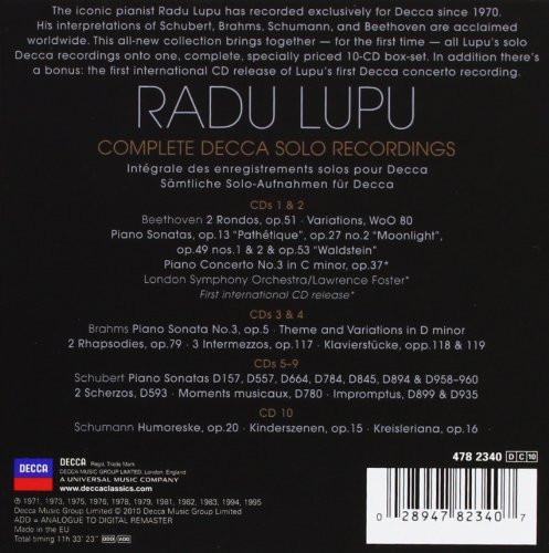 RADU LUPU - THE COMPLETE DECCA SOLO RECORDINGS (10 CDs)