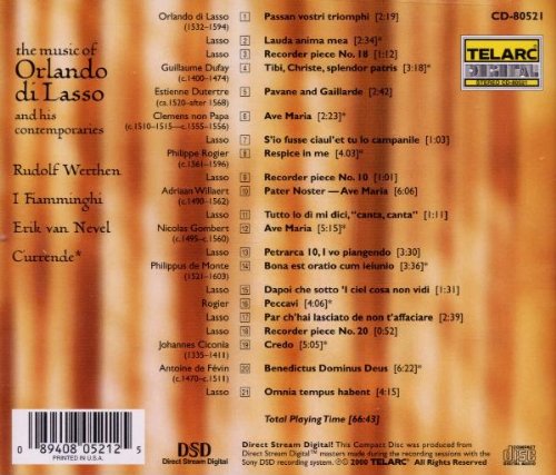 RENAISSANCE OF THE SPIRIT - Music of Orlando di Lasso and His Contemporaries - I FIAMMIGNHI, Rudolf Werthen