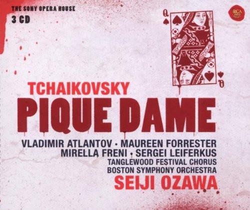 TCHAIKOVSKY: PIQUE DAME - FORRESTER, ATLANTOV, FRENI, LEIFERKUS, OZAWA, BOSTON SYMPHONY (3 CDS)