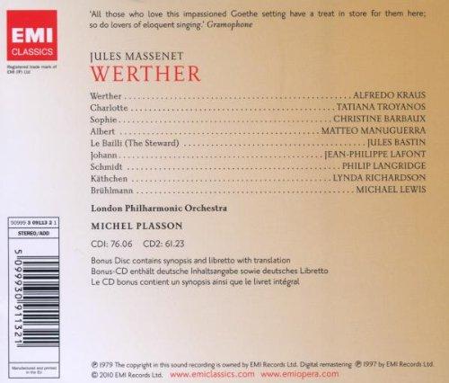 MASSENET: WERTHER - KRAUS, TROYANOS (3 CDS)