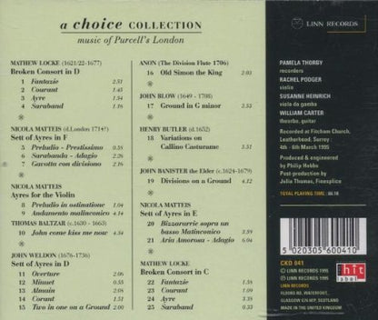 A Choice Collection of Purcell's London - Palladian Ensembe