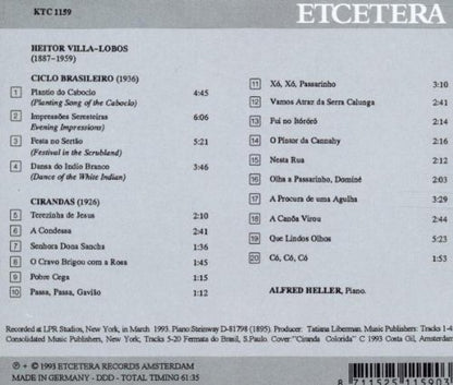 VILLA-LOBOS: Piano Works, Vol 2 - Alfred Heller