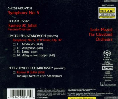 SHOSTAKOVICH: Symphony No. 5; TCHAIKOVSKY: Romeo & Juliet - Lorin Maazel, Cleveland Orchestra (Hybrid SACD)