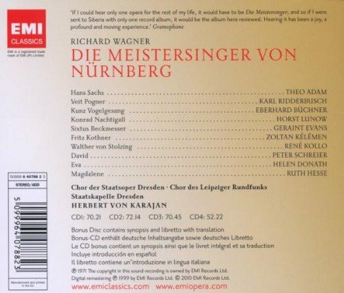 Wagner: Die Meistersinger von Nurnberg - Herbert von Karajan, Staatskapelle Dresden (4 CDs)