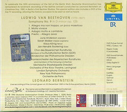 ODE TO FREEDOM: BEETHOVEN'S 9TH SYMPHONY - BERNSTEIN IN BERLIN (CD & DVD)