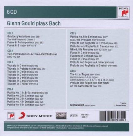 GLENN GOULD PLAYS BACH (6 CDs) – ClassicSelect World