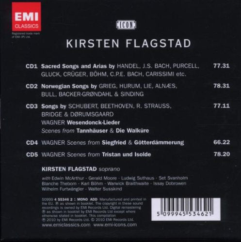 KIRSTEN FLAGSTAD: THE SUPREME WAGNERIAN SOPRANO (5 CDS)