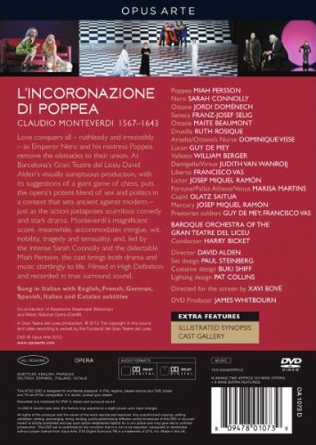 Monteverdi: L'incoronazione di Poppea - Gran Teatre del Liceu, Persson, Connolly (DVD)