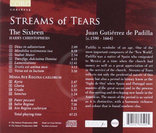 PADILLA: Streams of Tears - The Sixteen