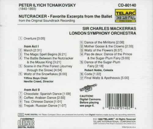 TCHAIKOVSKY: NUTCRACKER (SOUNDTRACK EXCERPTS) - Charles Mackerras, Royal Philharmonic