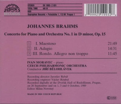 BRAHMS: Piano Concerto No. 1 - Ivan Moravec, Jiri Belohlavek, Czech Philharmonic