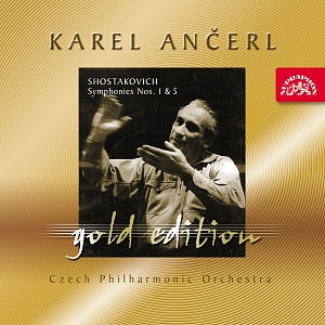 SHOSTAKOVICH: Symphony 1 & 5 (Ancerl Gold Edt. 39)- Czech Philharmonic Orchestra, Karel Ancerl