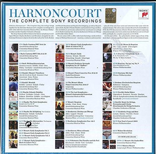 NIKOLAUS HARNONCOURT: THE COMPLETE SONY RECORDINGS (61 CDS + 3 DVDS)