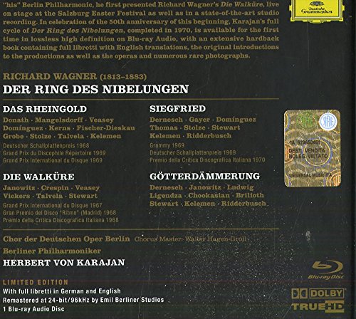 WAGNER: Der Ring Des Nibelungen - Karajan, Berlin Philharmonic (Blu-Ray)