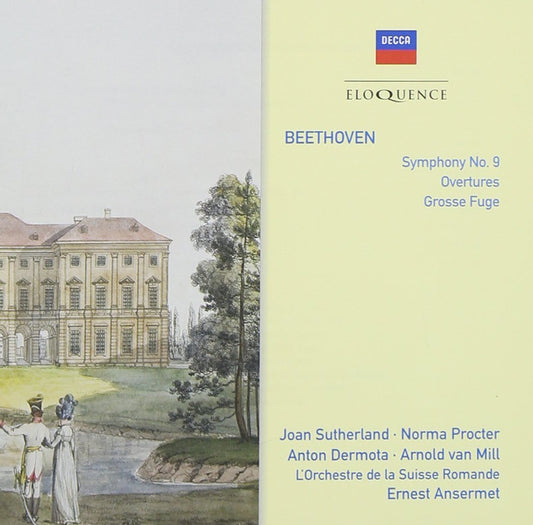 BEETHOVEN: SYMPHONY NO. 9, OVERTURES - L'Orchestre de la Suisse Romande, Ernest Ansermet (2 CDs)