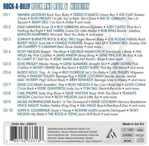 ROCK-A-BILLY: ROCK AND ROLL & HILLBILLY, VOL. 2 (10 CDS)