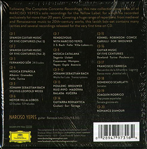 NARCISO YEPES: THE COMPLETE SOLO RECORDINGS (20 CDS)
