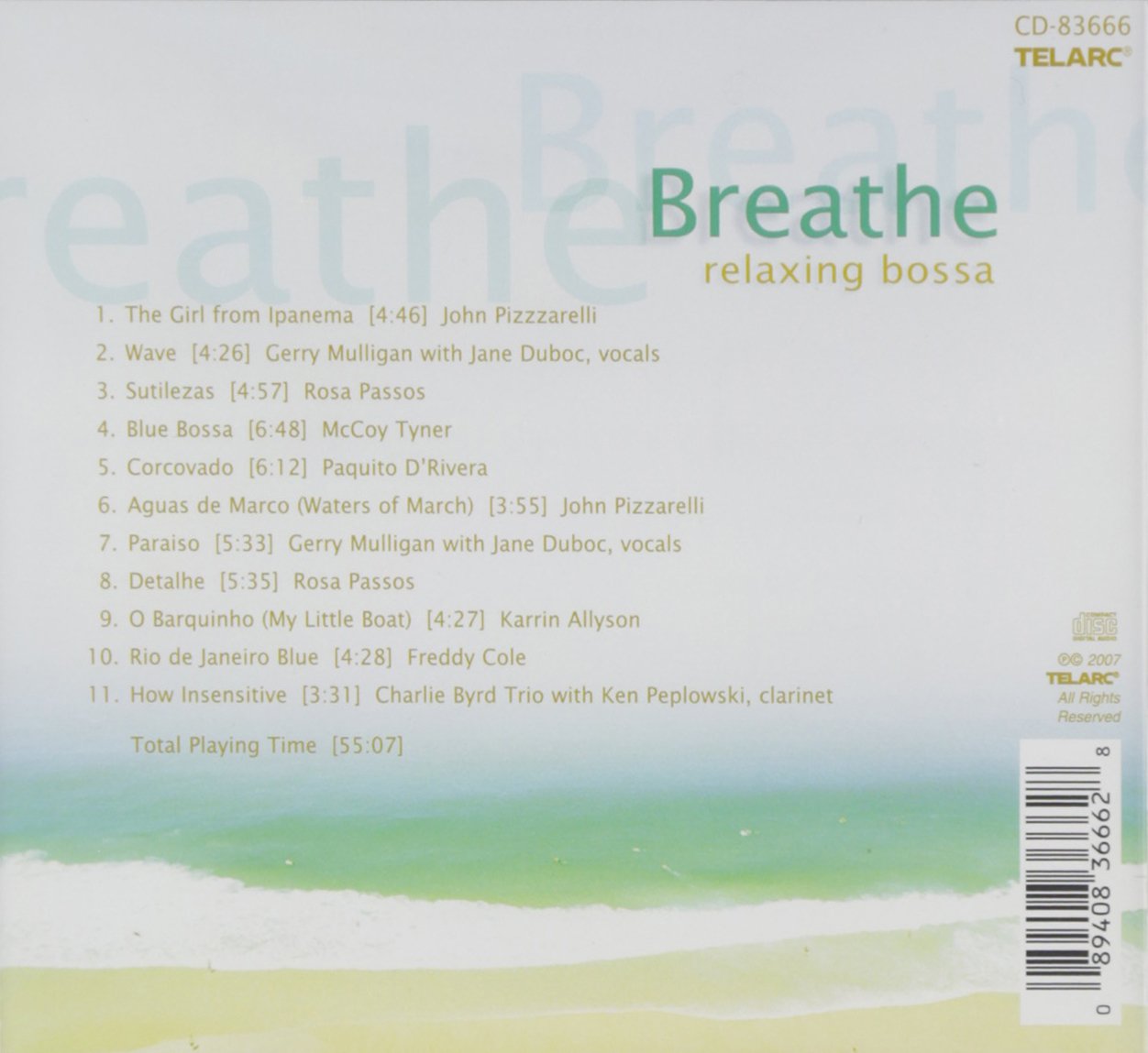 Breathe: Relaxing Bossa - Gerry Mulligan, Charlie Byrd Trio, John Pizzarelli and more