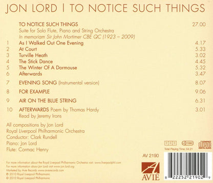 Lord: To Notice Such Things - Royal Liverpool Philharmonic Orchestra