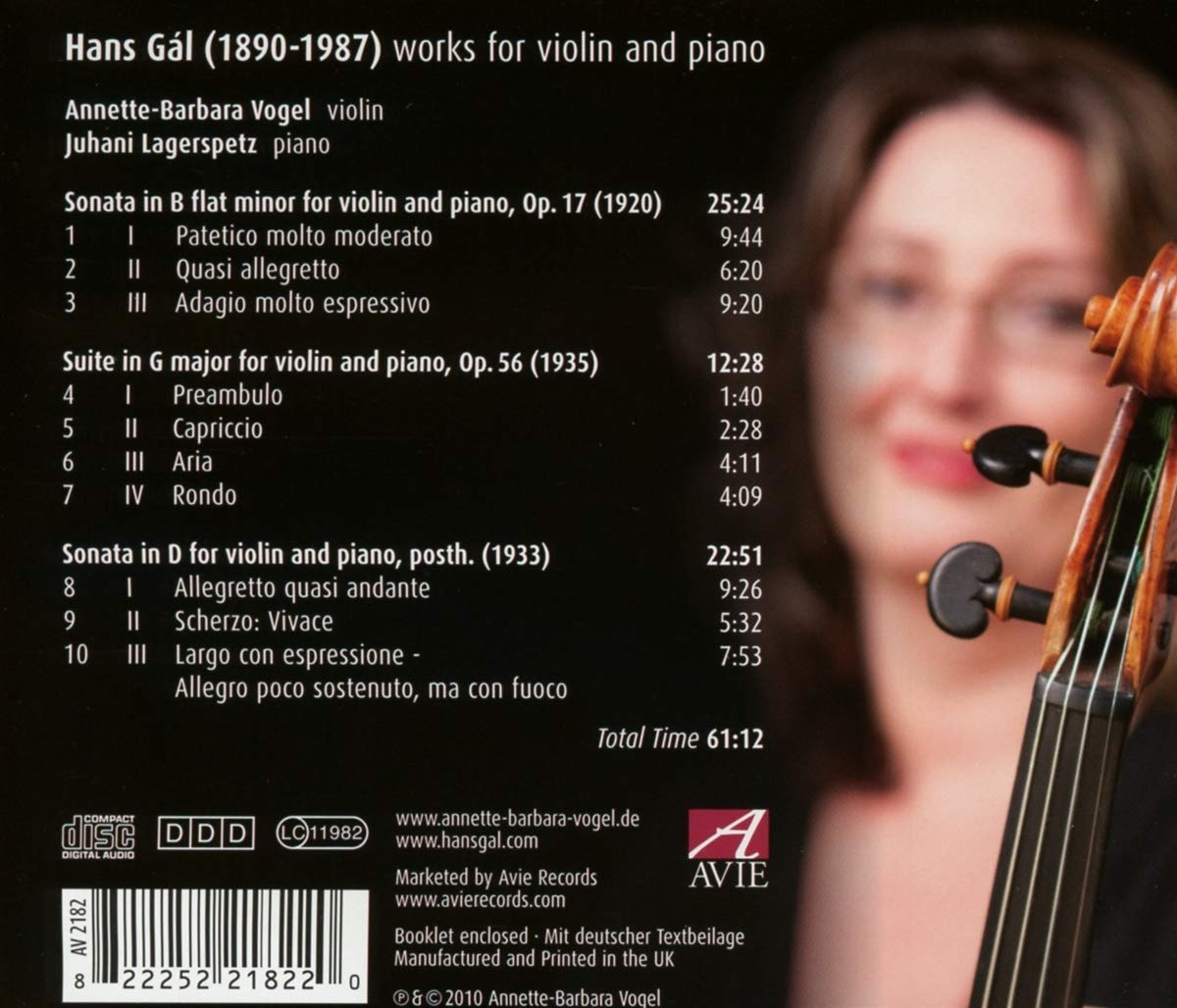 Gal: Chamber Music - Vogel, Northern Sinfonia