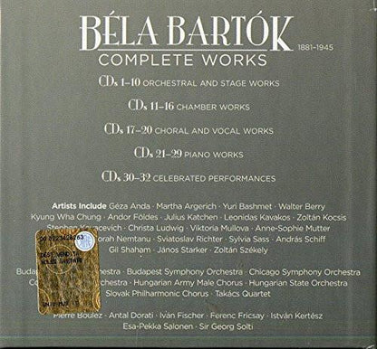 BARTOK: COMPLETE WORKS (32 CDs)