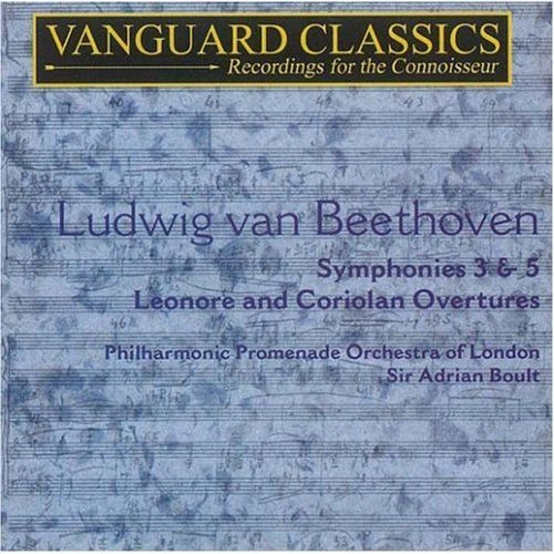 BEETHOVEN: SYMPHONIES 3 & 5; EGMONT OVERTURE; CORIOLAN OVERTURE - BOULT, LONDON PHILHARMONIC (2 CDS)