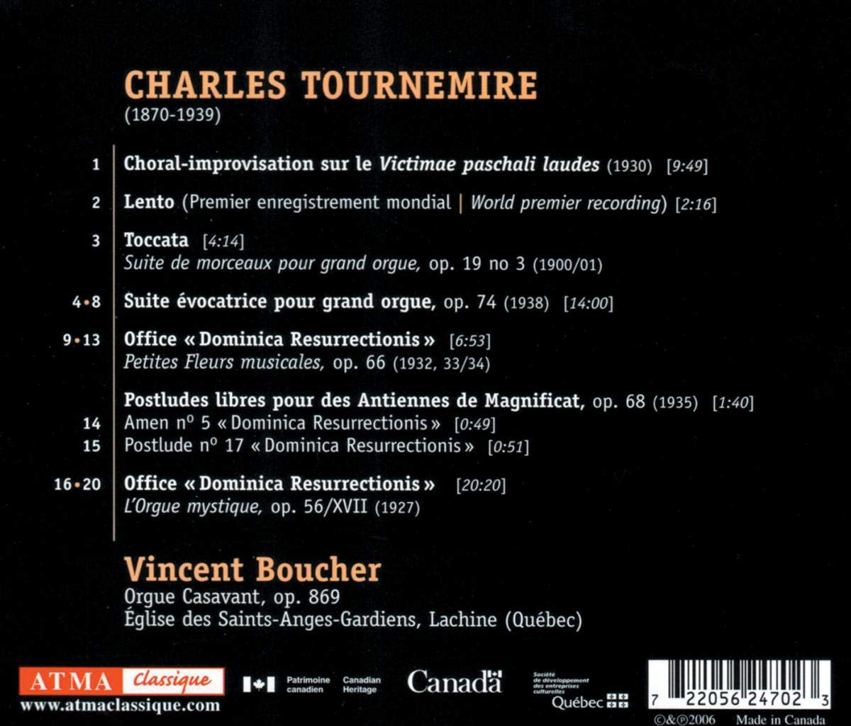 Tournemire: Resurrectio - Vincent Boucher