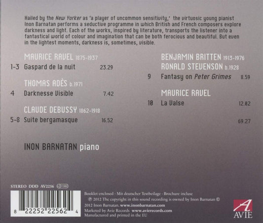 Darknesse visible (Ravel, Debussy, Ades, Stevenson): Inon Barnatan