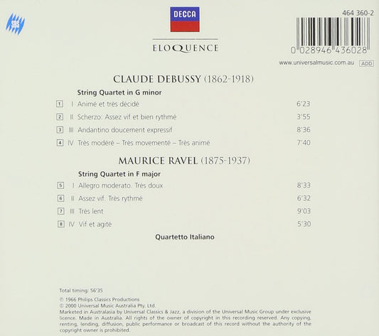 DEBUSSY/ RAVEL: String Quartets - Quartetto Italiano