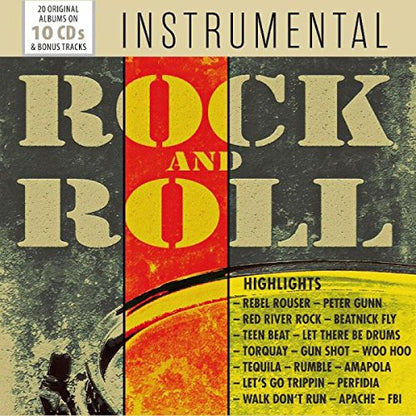 INSTRUMENTAL ROCK AND ROLL - LINK WRAY, DUANE EDDY, THE VENTURES, DICK DALE AND MORE (10 CDS)