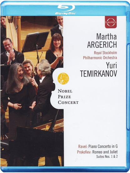 MARTHA ARGERICH: NOBEL PRIZE CONCERT, 2009 - Royal Stockholm Philharmonic, Yuri Temirkanov (Blu-Ray DVD)