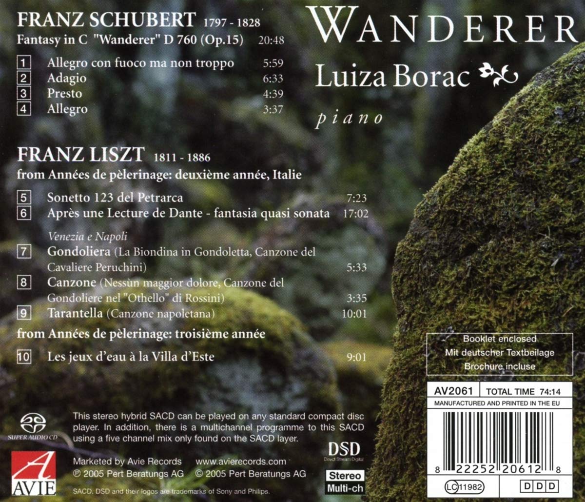 Wanderer: Luiza Borac Plays Schubert & Liszt (HYBRID SACD)