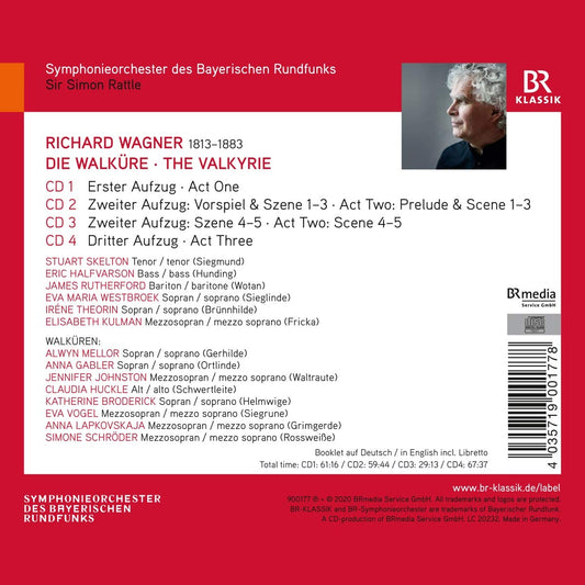 WAGNER: DIE WALKURE - Simon Rattle, Symphonieorchester Des Bayerischen Rundfunks (4 CDs)