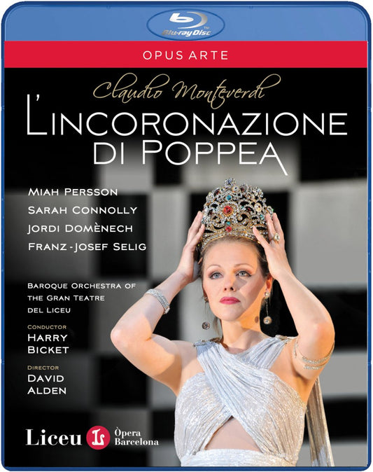 MONTEVERDI: L'incoronazione di Poppea - Harry Becket, Baroque Orchestra of Teatro Liceu, Barcelona (Blu-Ray DVD)
